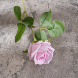 Artificial Flannelette Pearl Rose, Pack of 5