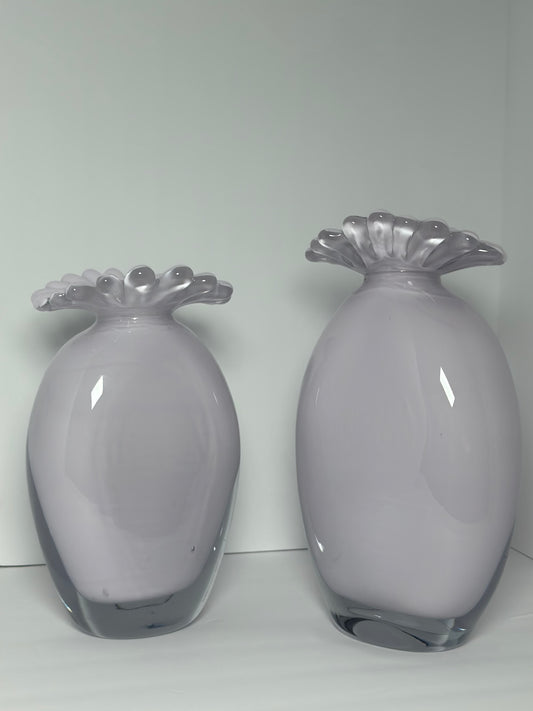 Brasserie Pink Glass Vase Set