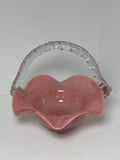 Pink Lipstick Glass Vase Fruit Bowl