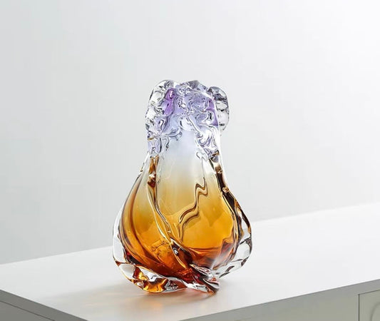 Gaia Quadruplets Glass Vase Set With Fruit Bowl