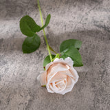 Artificial Flannelette Pearl Rose, Pack of 5