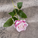 Artificial Flannelette Pearl Rose, Pack of 5