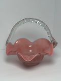 Pink Lipstick Glass Vase Fruit Bowl