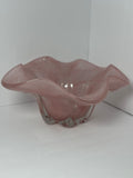 Nebula Pink Glass Fruit Bowl