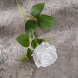Artificial Flannelette Pearl Rose, Pack of 5