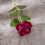 Artificial Flannelette Pearl Rose, Pack of 5