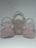 University Pink Handbag Glass Vase Set