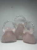 University Pink Handbag Glass Vase Set