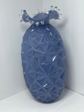 Pineapple Amethyst Shaped Glass Vase Set