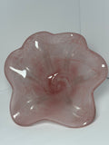 Nebula Pink Glass Fruit Bowl
