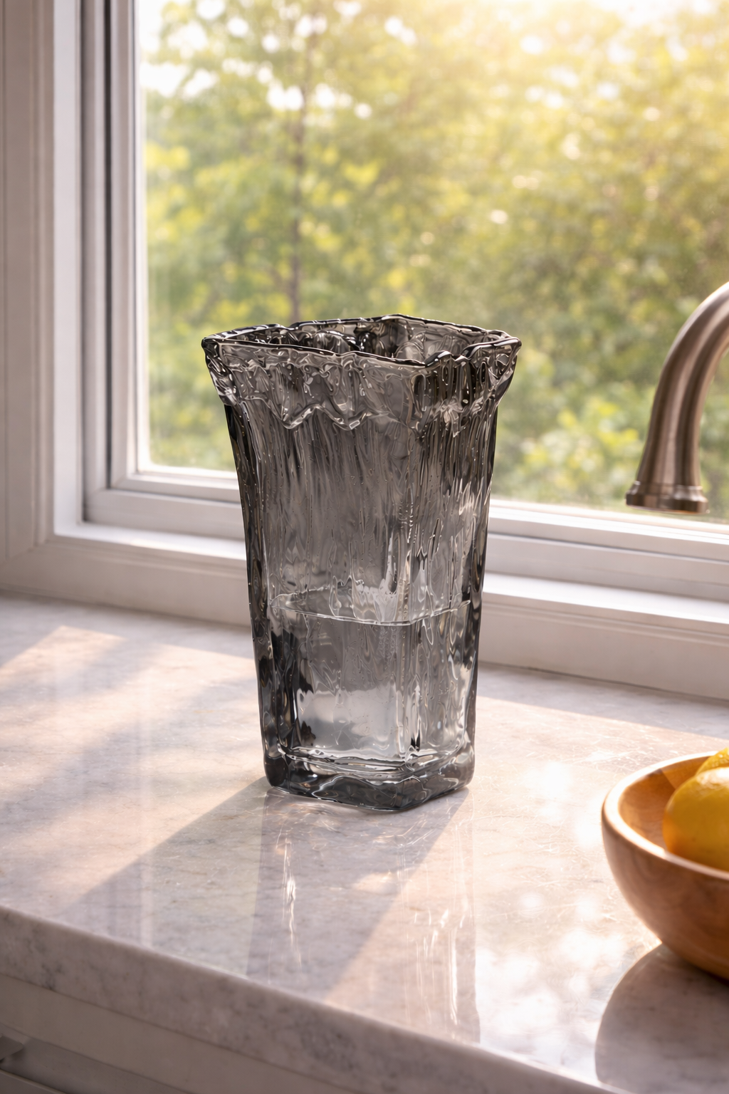 Thunder and Lightning Glass Vase
