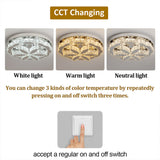 Stainless Steel LED 3 Changeable Colors Lighting Mount