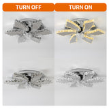 ABS 7-Blade Stainless Steel Crystal Chrome With Remote Control II Ceiling Fan