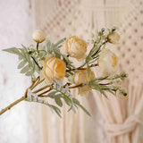 Artificial Snow Bud Roses