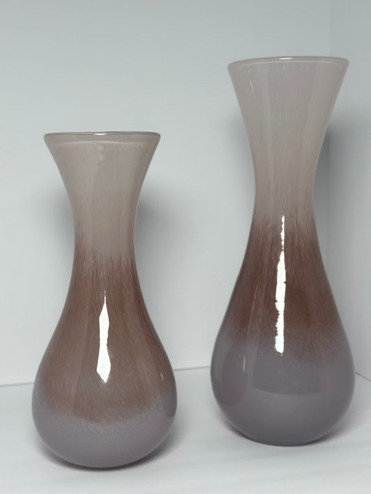 Rose Quartz Glass Vase Set