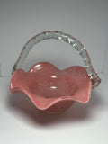 Pink Lipstick Glass Vase Fruit Bowl
