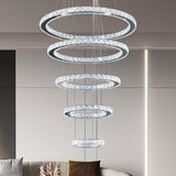 5-Ring LED 3 Changeable Colors Chandelier