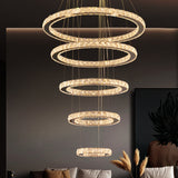 5-Ring LED 3 Changeable Colors Chandelier