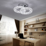 Double Oval Stainless Steel Crystal Small Lighting Mount