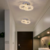 Double Oval Stainless Steel Crystal Small Lighting Mount