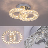 Double Oval Stainless Steel Crystal Small Lighting Mount