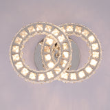 Double Oval Stainless Steel Crystal Small Lighting Mount
