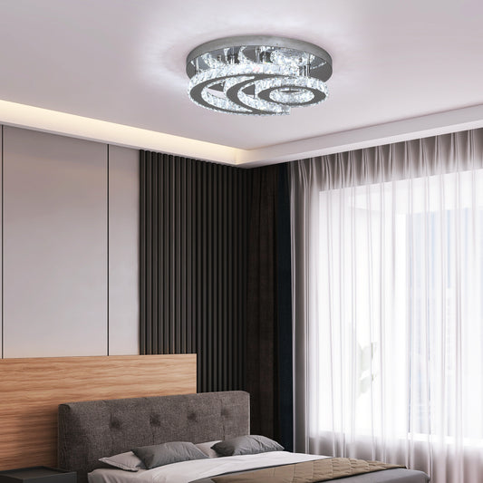 The Moon Crescent & Sun Chrome Stainless Steel White Mount