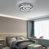 The Moon Crescent & Sun Chrome Stainless Steel White Mount