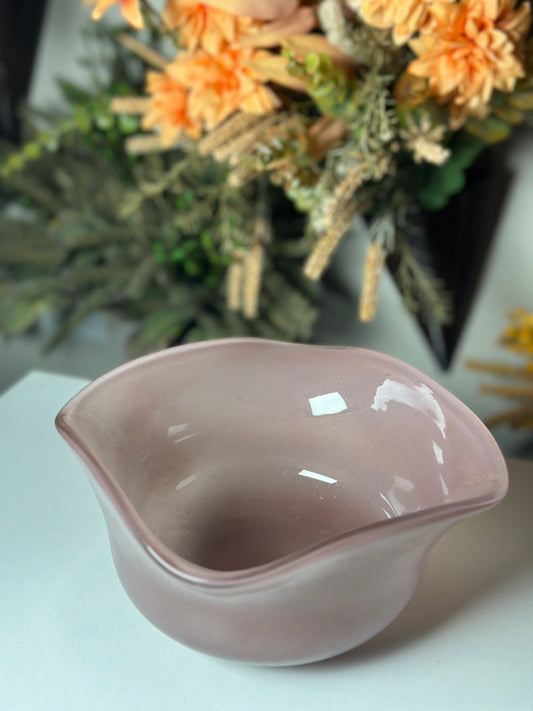 Venus Sea Glass Vase Set With Fruit Bowl
