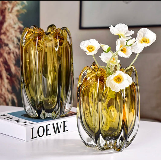 Sunset Midnight Glass Vase Set