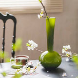 Green Vineyard Glass Vase