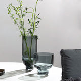 Petunia Magic Glass Vase Set with Fruit Bowl