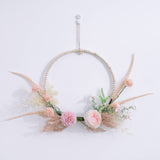 Peony Dandelion Wreath