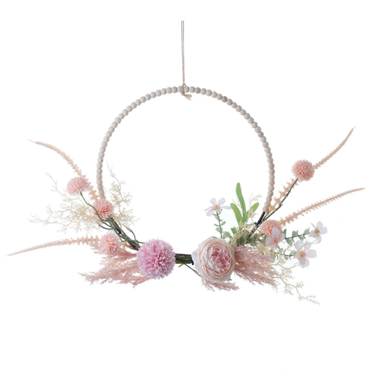 Peony Dandelion Wreath