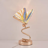 Butterfly LED Acrylic Gold Colorful Desk Lamp
