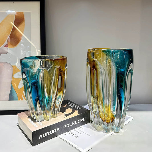 Khrysos Ocean Glass Vase Set