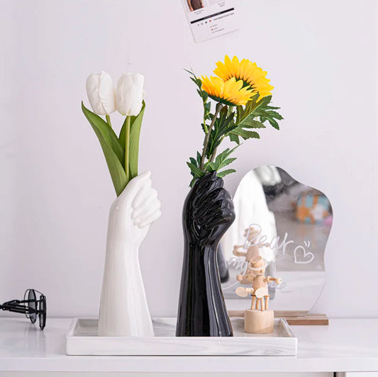 Dalmatian Ceramic Hands Vase