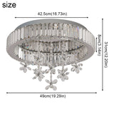 Chrome Staineless Steel Crystal Lighting Mount