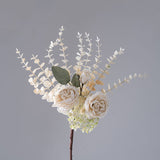 Artificial Rose Eucalyptus Autumn Bouquet