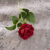 Artificial Flannelette Pearl Rose, Pack of 5