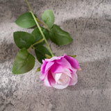 Artificial Flannelette Pearl Rose, Pack of 5