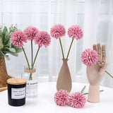 Artificial Pink Dandelion, Pack of 6