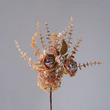 Artificial Rose Eucalyptus Autumn Bouquet