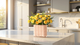 Handbag Light Pink Glass Vase
