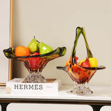 The Deuteranomaly Elegance Glass Vase Set with Fruit Bowl