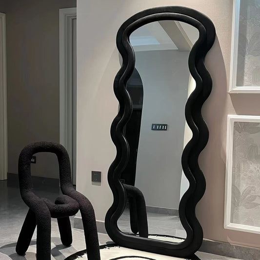 Velvet Colorful Floor Mirror