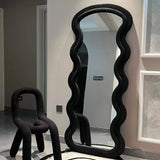 Velvet Colorful Floor Mirror