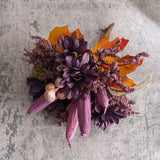 Artificial Okra Chrysanthemum Bouquet